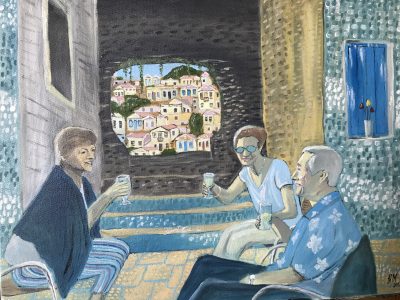 Grecian cocktails | Oil on canvas. 40 x 50cm. 2018. SOLD