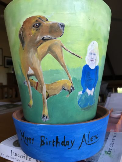 Alex’s birthday pressie | Terra cotta pot. SOLD