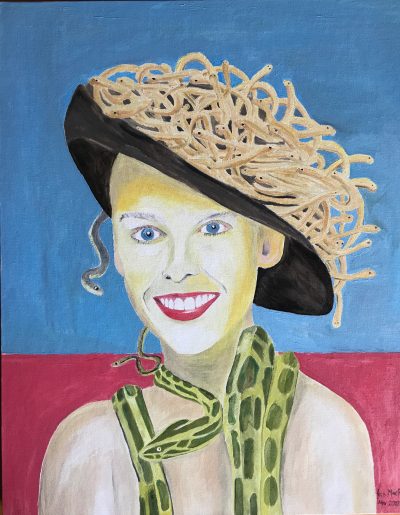 Kylie, a Grecian goddess | Oil on canvas. 40 x 50cm. Nov. 2018