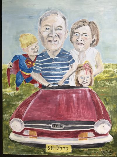 Steve’s 70th | Oil on board. 37 x 30cm. SOLD