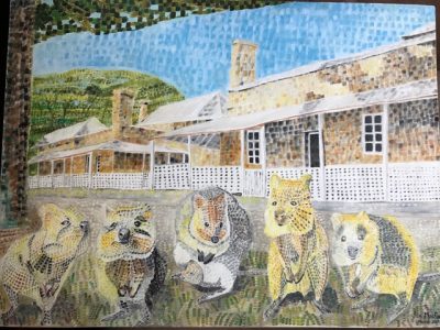 Rottnest prison guards | Oil on canvas 45 x 61cm. March 2019. SOLD