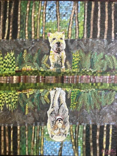 Hamish’s self perception as discerned by his psychiatrist | Oil on canvas 40 x 50 cms. Jan 2020.