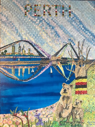 Perth Poster | Oil on canvas 45 x 60 cms, Oct 2021