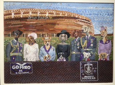 In Memorium from the longest reigning Dockers supporter. | Oil on canvas. 45 x 60cms. September 2022.