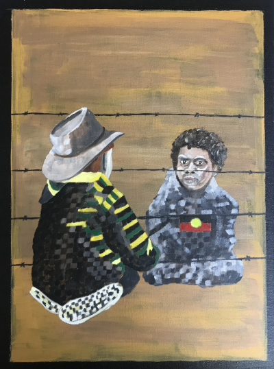No | Oil and acrylic on canvas. 30 x 40 cms. October 2023.